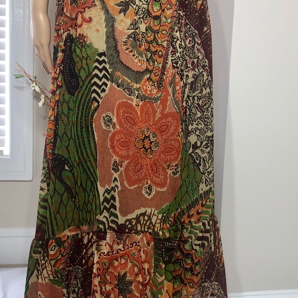 Maxi Skirt Boho style w/expandable waist - Picture 5 of 8